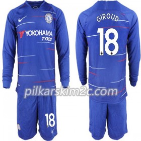 Koszulka Chelsea Olivier Giroud 18 Dziecięca Główna 2018-2019 - Koszulki Piłkarskie(L/S)